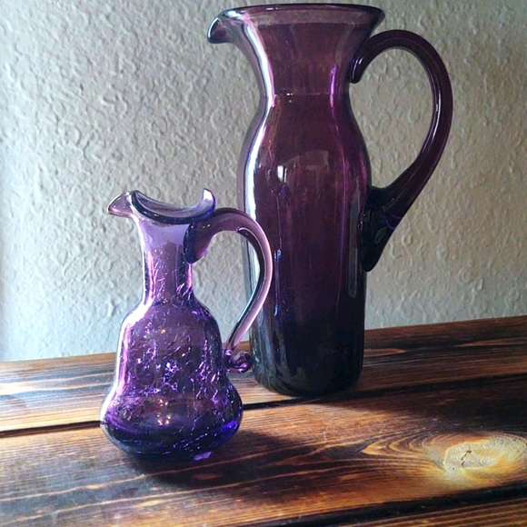 Vintage Other - Vintage blown glass picture vase